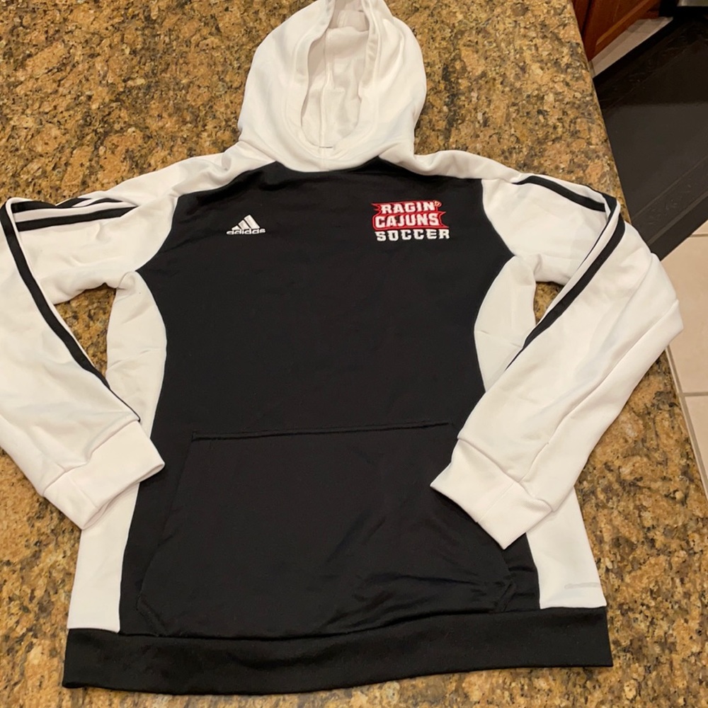 Raging Cajun Adidas soccer hoodie